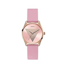 Guess W1227L4 Women’s Rose Gold Tone, Pink Silicone Band Analog Watch