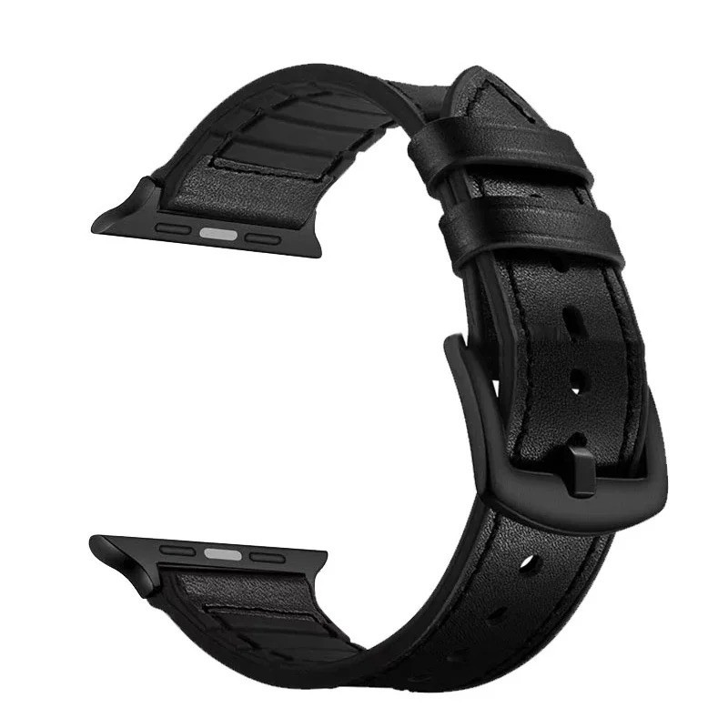 Leather Silicone Strap 38-49mm Smart Watch Band Ultra 2 SE 10 9 8 7 6 UK