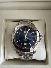 2022 Ta Heuer Link Calibre 5 Men’s Automatic Watch Exc. Cond. WJ201C Blue Dial