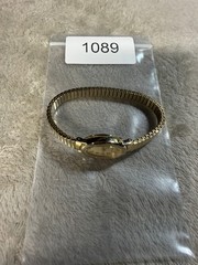 Ladies Stretch 7.5″ Band Wristwatch | Oval TIMEX GOLDTONE | New Battery