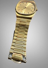 SEIKO 7812-5069 Stainless Steel Gold Tone Watch With Original Band New Battery