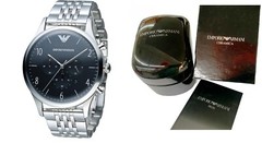 New Emporio Armani Ø43mm Men’s Chronograph Watch AR1863 w/box &warranty,manual