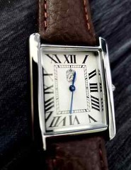 Pierre Lucerne 1888 Vintage Style Swiss Inspired Mens Tank Dress Watch Brw Strap