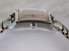 Vintage 1940’s Croton Swiss 17j Bumper Aquamatic Oversize 29mm Tank Watch Works