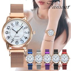1PC New Magnetic Buckle Mesh Belt Quartz Watch Fashion Couple Watch Trend…