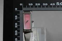 Near MINT Gucci 1500L Watch Pink Dial Quartz Vintage Ladies 12mm Rectangle Watch