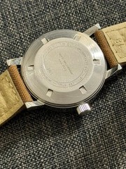 Bulova Snorkel 666 Ft Devil Diver Very Rare Bakelite Bezel Pumpkin Patina