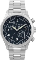 Timex Waterbury Traditional Flyback Chronograph 43mm Blue Dial Watch TW2Y29800VQ