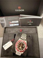 Tudor Black Bay Steel Auto 41mm Watch Bracelet Burgundy 7941A1A0RU-0003