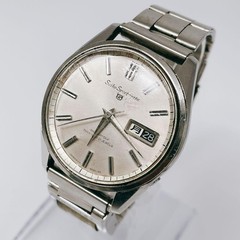 Seiko Sports 5 6619-8060 Automatic Men’s Vintage Silver Watch Japan 073655