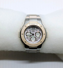 CASIO Baby-G G-ms MSG-301C-4B Pink Beige Metal Composite Band Lady’s Watch 5001