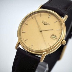 Longines Grand Classic Mens Watch Analog Gold Dial 34.5mm wrist 19cm/7.5in