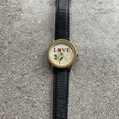 Vntg Arjang & Co. Stamp Series Womens Watch USPS “Love” Rose Stamp Dial Bin Z