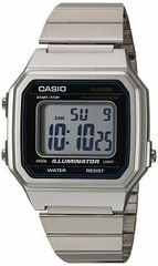 Casio B650WD-1A Unisex Digital Watch Stainless Steel Band Flash Alert LED New