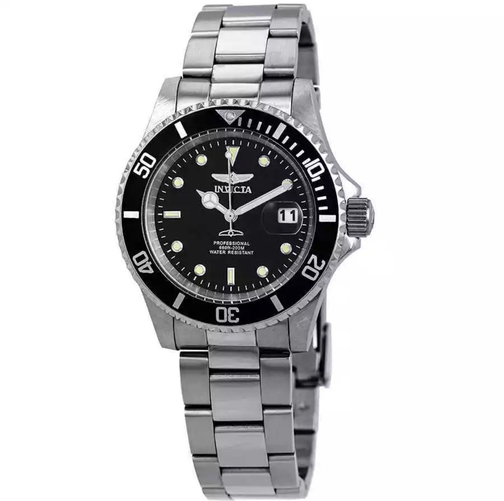 Invicta Pro Diver Black Dial Stainless Steel 40 mm Men’s Watch 26970