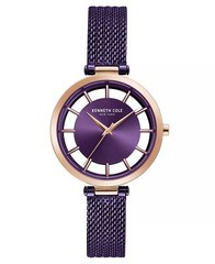 Kenneth Cole New York Ladie’s Mesh Bracelet with Transparent Dial, 34MM