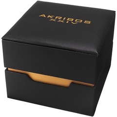 Akribos XXIV AK852BK Chronograph Tachymeter Date Stainless Steel Mens Watch
