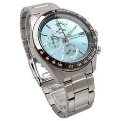 SEIKO Spirit SBTR029 Chronograph Ice Blue Dial Quartz NEW Men’s Watch 34