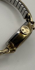 Vtg Kord 21 Jewels Ladies Mechanical Cocktail Watch Beautiful Speidel Band RUNS