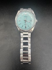 Casio MTP-1302PD-3AVEF ‘Tiffany’ Blue Dial Men’s Watch – Stainless Steel, 39mm