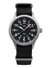 Ratio Quest Series Nylon Strap Black Dial Quartz Casual 100M RTQ017 Men’s Watch