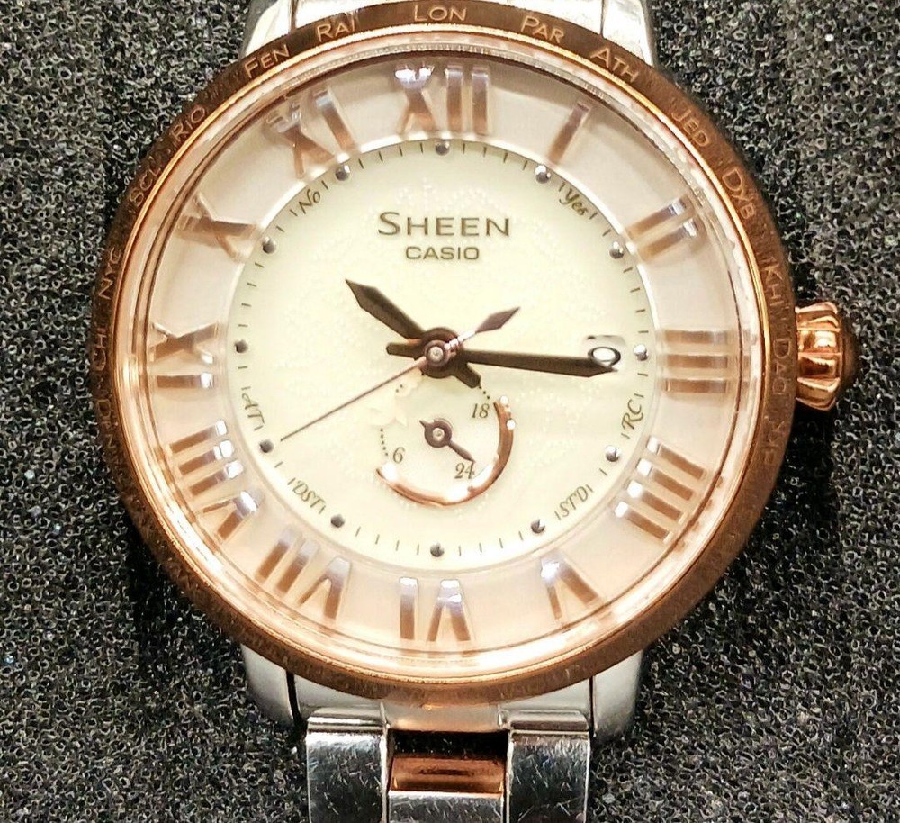 CASIO SHEEN SHW-1600 Tough Solar Radio Controlled Women’s Watch