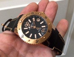BALDIERI WATCH , LADIES, AUTOMATIC, 38MM, ROSE GOLD SEAMONSTER PANAREA, 20ATM,