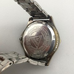 Vintage Guess Waterpro Mens Watch 37mm Two Tone Day Date New Battery 7.25″