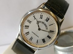 WEST END WATCH CO. QUARTZ SILVER DIAL SWISS MEN’S WORKING CONDITION