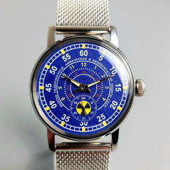 Soviet Vintage Watch Pobeda Sturmanskie Yuri Gagarin Men’s Wristwatch Blue Dial