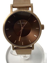 KLASSE14 Quartz Analog Brown Gold 5ATM Watch Excellent JAPAN