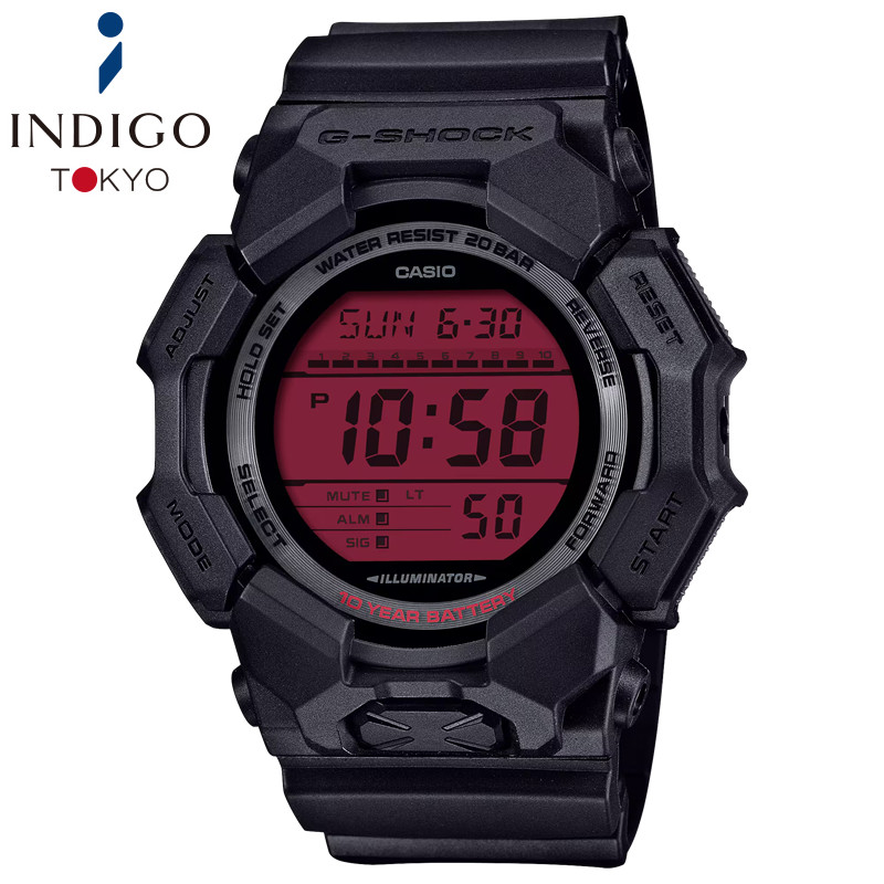 CASIO G-SHOCK GD-010BBR-1JF BLACK AND BOLD RED Carbon Digital Watch