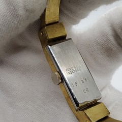 Vintage Kurz 17 Jewel Enamel Band Mechanical 11mm Watch Running