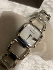 GUCCI G Collection Women’s Square Watch Silver Elegant Quartz W/Box New Unused