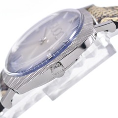 with paper GUCCI 126.4 Date 35mm blue Dial Quartz Unisex Watch M#148575