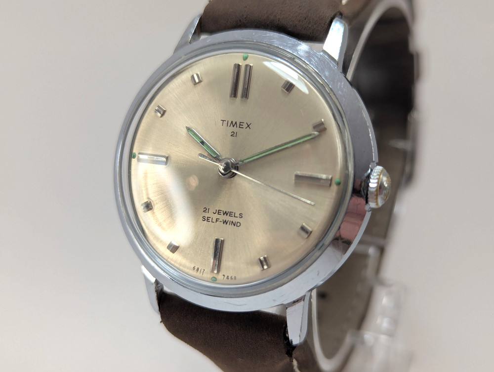 Vintage Timex Prestige 21 Jewel Automatic 6817-7468 Serviced, Top of the Line!