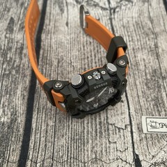 G-SHOCK MUDMASTER 55mm Carbon Case Orange Resin Strap Men’s Watch – (GGB100-1A9)