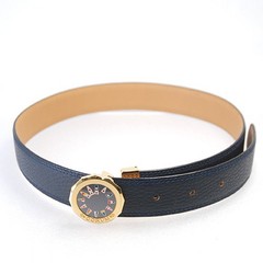 CORUM Admiral’s Cup Calf Leather Reversible Belt Navy x Camel Maximum Length 69.