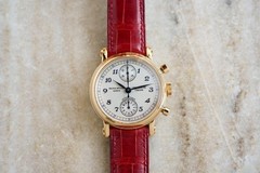 Franck Muller 7000 CC 36 Chronograph Automatic Watch 36mm Vintage Rare 18k Gold