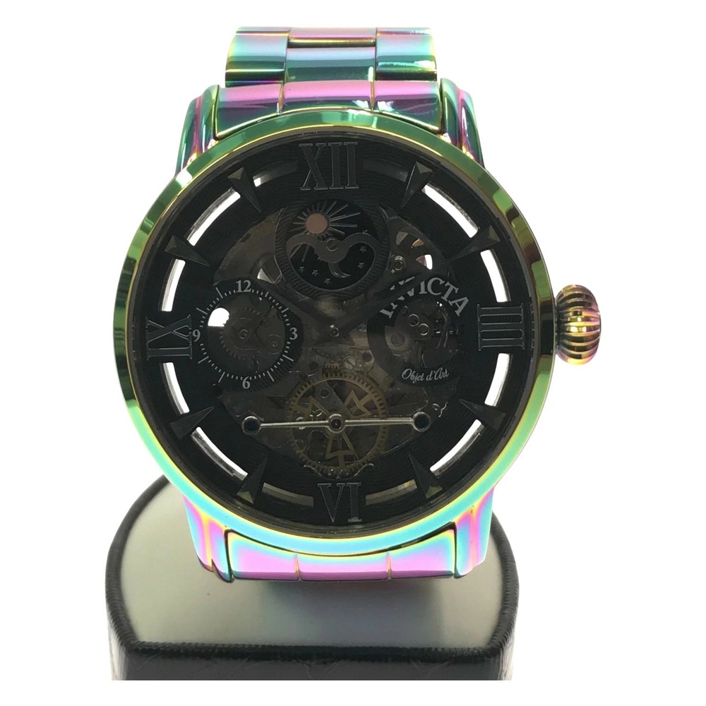 INVICTA 40990 Black Case Size 47mm Wrist Size 18cm Used Watch #11020