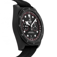 Tudor Pelagos FXD Chrono Black Carbon Composite Auto 43mm Strap Watch 25827KN