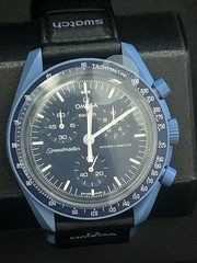 Omega x Swtach MoonSwatch Mission to Neptun Men’s Ceramic Watch – Blue…