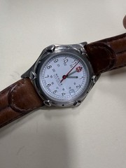 Vintage Wenger Swiss Army S.A.K. Field Watch – White Dial – For Parts or Repair