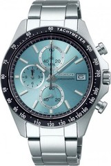SEIKO Spirit SBTR029 Chronograph Ice Blue Dial Quartz NEW Men’s Watch 34