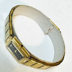 Vintage Citizen Ultra Thin 5.5″ MAX Women’s Gold Black Diamond Watch 2200-224434