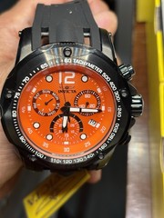 Invicta Men’s 51mm Speedway Chronograph Ronda Z60 FE Caliber Orange Dial Watch