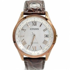 Used Citizen Exceed Eco Drive Solar Watch Pink Gold 15.5-19.5cm Case 1.7×1.5″