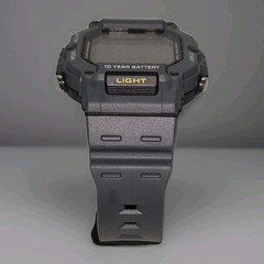 Casio AE-1600H-8B Digital Stopwatch World Time Resin Mens 10 Year Battery