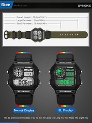 Retro Men’s Sports Watch Waterproof Luminous Wristwatch Outdoor Watch Best Gifts