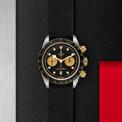 Tudor Black Bay Chrono S&G Yellow Gold Two-Tone Black Dial Watch M79363N-0003